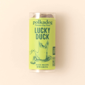 Polkadog Lucky Duck Training Bits Crunchy Dog and Cat Treats Mini Tube 2.5oz